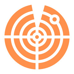 radar tracking track satellite location icon