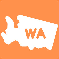 wa map washington washington map washington state icon