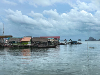 Fototapeta na wymiar Koh Panyee - the Floating muslim Village in Phang Nga Bay, Phuket, Thailand