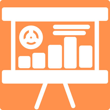 Presentation Keynote Histogram Report Icon