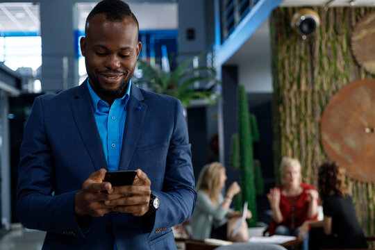 Portrait of confident businessman standing in office