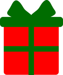 Christmas present. Garlands, flags, labels, bubbles, ribbons and stickers. Collection of Merry Christmas decorative icons