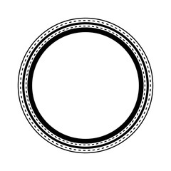 Abstract Technologo Circle Frame. Logo Design. Vector