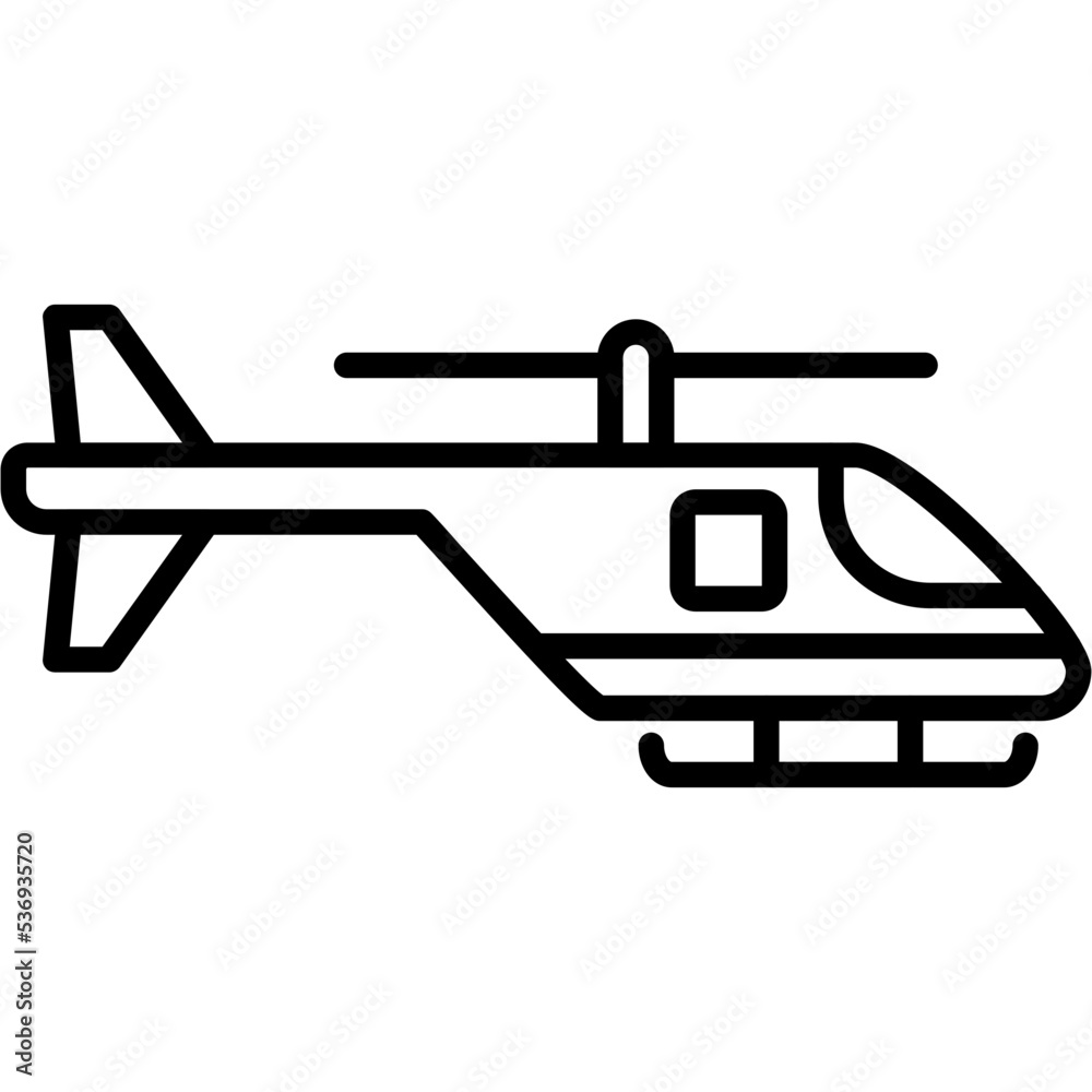 Poster helicopter icon