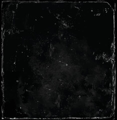 Black background with grunge texture. Vector illustration