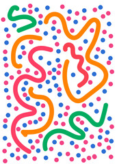 Obraz premium Abstract Background Dots Lines