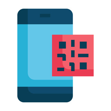 Qrcode Payment Digital Mobile Flat Flat Style Icon