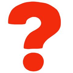 Red Color question mark transparent png