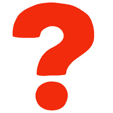 Red Color question mark transparent png