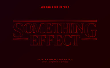 Vector Editable Text Effect in Something Movie Style