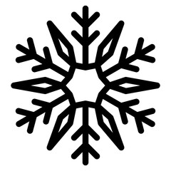 Snowflake isolated on white background