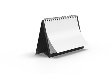 Minimalist desk calendar mockup 3D rendering