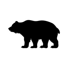 Plakat silhouette of a bear