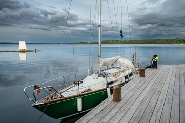 boats in the harbour