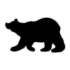 Obraz na płótnie Canvas bear silhouette