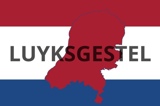 Luyksgestel: Illustration mit dem Namen der niederländischen Stadt Luyksgestel in der Provinz Noord-Brabant