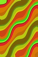 Multi-coloured waves pattern