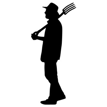 recommend clip art: silhouette farmer