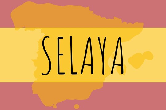 Selaya: Illustration mit dem Namen der spanischen Stadt Selaya