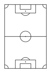 Football court diagram © medelwardi