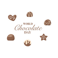 Happy chocolate day cute illustration