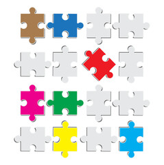 jigsaw puzzle pieces