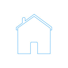 blue house icon