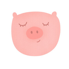 pig cartoon,hand drawn pig design 
