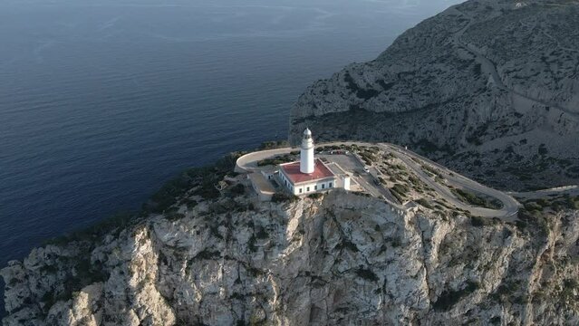 Formentor Cape Lighthouse aerial view