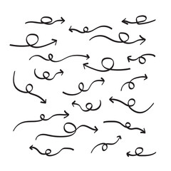 collection of arrows with Art Brush Stroke