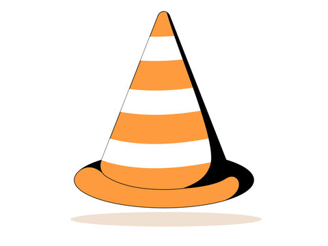 Art illustration symbol icon object work tools design handy worker logo of cone street
