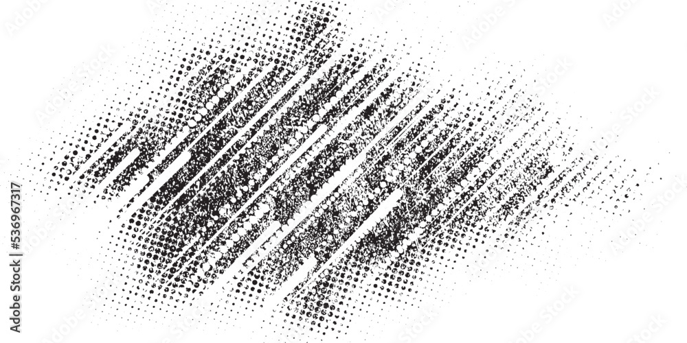 Poster Glitch distorted geometric shape . Noise destroyed logo . Defect error shapes  .Grunge d . Distressed effect .Vector shapes with a diagonal speed lines . Halftone dots screen print .