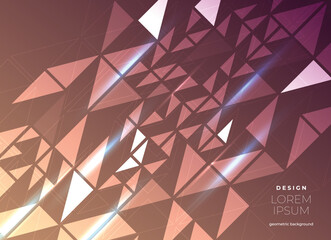 Obraz premium Abstract geometric composition forms modern background with decorative 