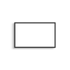 An horizontal frame mock up isolated on transparent background.