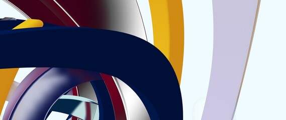 Obraz premium Abstract 3d rendering, futuristic shape metallic glass, perfect for modern desktop wallpapers, web banners, graphic elements, backgrounds and graphic resources.