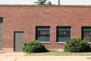 Fototapeta na wymiar Old abandoned warehouse building