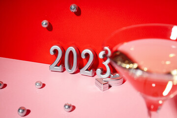Concept of Change of year 2022 and 2023