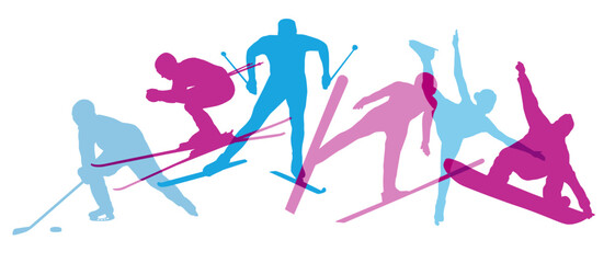 Wintersport sport graphic.