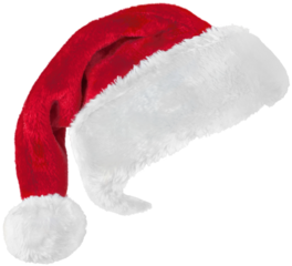 Santa Claus red hat isolated on white background