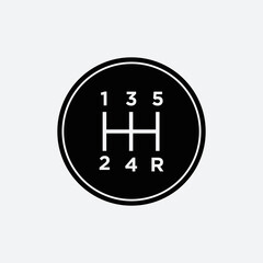 Car gear icon vector logo design template