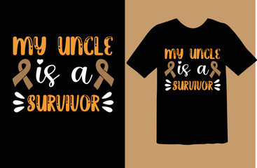 My uncle is a Survivor t shirt design