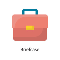 Briefcase Vector Solid Icon Design illustration. Banking and Payment Symbol on White background EPS 10 File