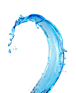 blue water splash
