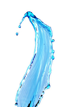 blue water splash