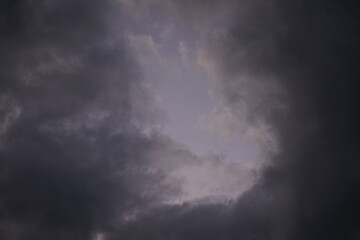 Fototapeta na wymiar Wolken Strukturen am abendlichen Himmel