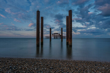 Predawn twilight West Pier Brighton