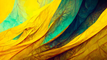 Yellow hypnotic abstract lines wallpaper background design , super bright colors juicy, natural texture concept