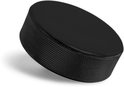 Realistic hockey puck isolated - Powered by Adobe
