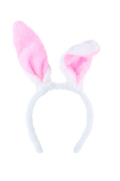 pink bunny ears isolated