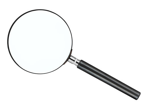 Magnifying glass isolated on a white background